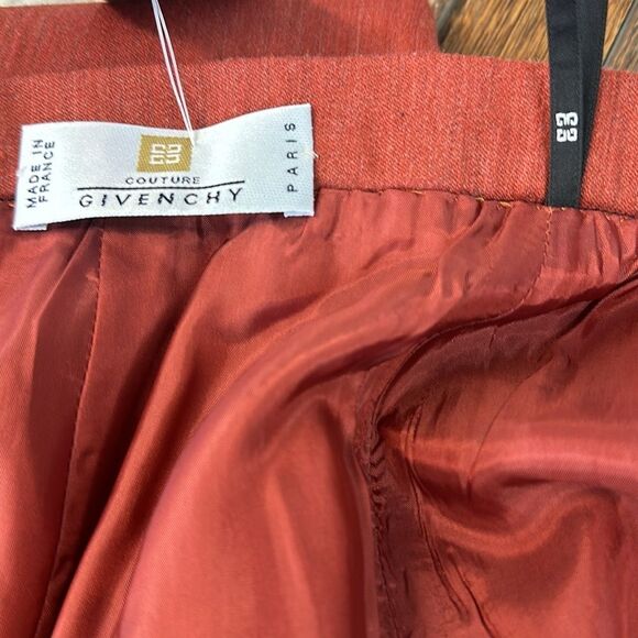 Givenchy Couture Rust Tweed Pencil Skirt Size Med( See Measurement..no size tag) - Picture 11 of 11